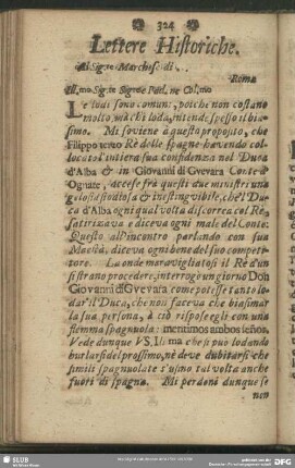 Lettere Historiche
