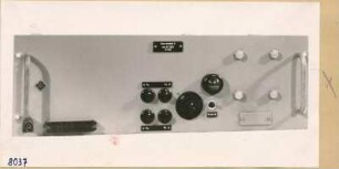 Präzisionsfrequenzmessplatz, Einschub HF 2920; Foto 1953