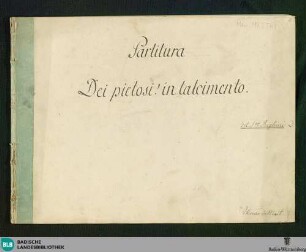 Armida. Excerpts - Don Mus.Ms. 2569 : S, orch