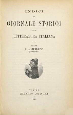 Giornale storico della letteratura italiana. [24a]