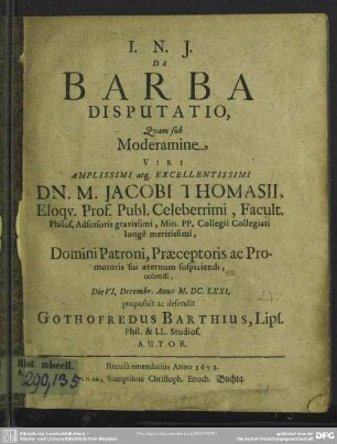 De barba disputatio : diss.