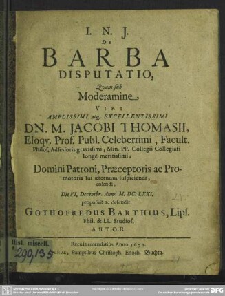 De barba disputatio : diss.