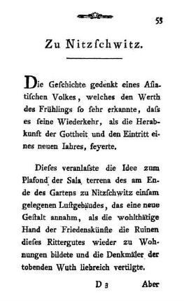 Zu Nitzschwitz.