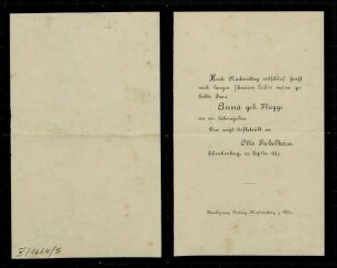 Schriftl. Nachlaß (Familienakten) von Fam. Julius Schultze