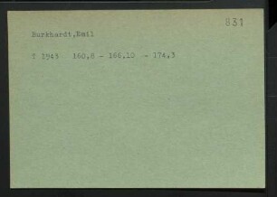 Burkhardt, Emil