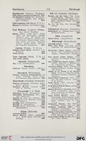 [Eastbourn (Sussex, England) - Exeter (New Hampshire, U.S.A.)]