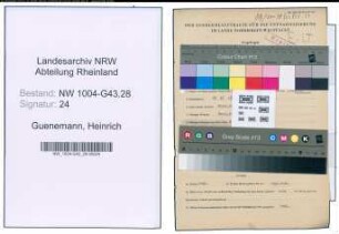 Entnazifizierung Heinrich Guenemann , geb. 15.10.1887 (Arbeiter)