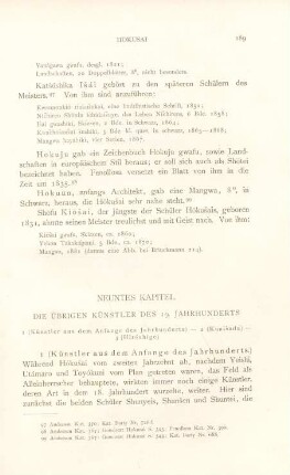 Neuntes Kapitel. Die übrigen Künstler des 19. Jahrhunderts
