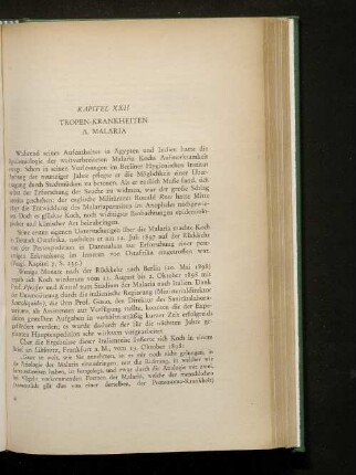 Kapitel XXII. Tropen-Krankheiten