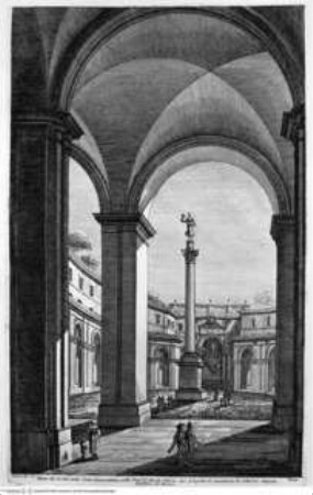 I monumenti più interessanti di Roma ..., Tafel 39: Palazzo di Montecitorio, Cortile