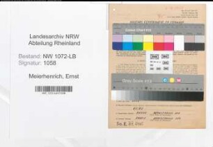 Entnazifizierung Ernst Meierhenrich , geb. 25.08.1898 (Angestellter)