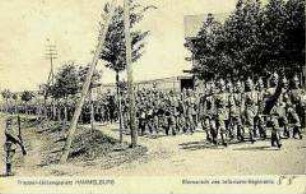 Marschierende Soldaten, Truppenübungsplatz Lager Hammelburg