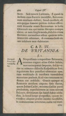 Cap. IV. De Britannia.