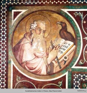 Maestà : Rahmenfiguren