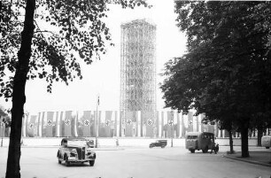 Berlin: Siegessäule im Gerüst (vor Übersiedlung)