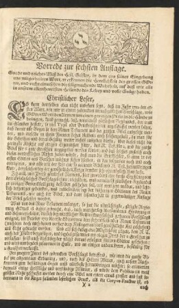 Vorrede zur sechsten Auflage