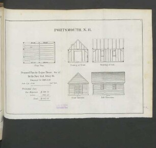 Portsmouth, N.H. Proposed plan for engine house for the Navy Yard Kittery, Me.