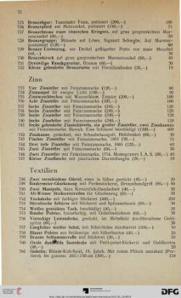 Textilien (Nr. 748-781)