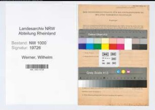 Entnazifizierung Wilhelm Werner, geb. 01.03.1897 (Polizeibeamter)