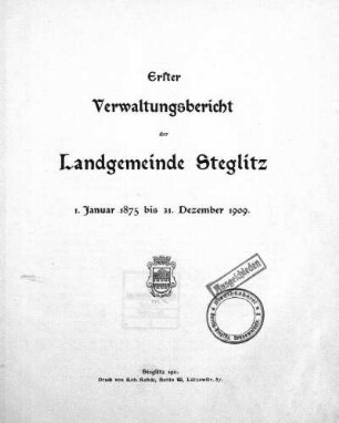 Stempel: Stadtbücherei Berlin-Steglitz * Grunewaldstr. 2