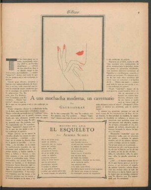 A una muchacha moderna, un cavernario