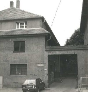 Dresden-Pieschen, Altpieschen 9-9 c. Wohnhäuser (Obdachlosenasyl; 1912; H. Erlwein). Hofansicht
