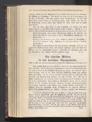 Die römische Mission in den deutschen Schutzgebieten