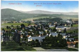 Sohland. Blick auf Sohland mit Bieleboh