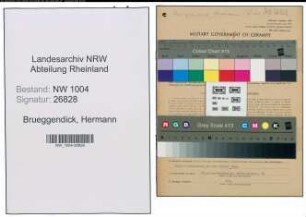 Entnazifizierung Hermann Brueggendick , geb. 28.01.1915 (Kaufm.Angestellter)