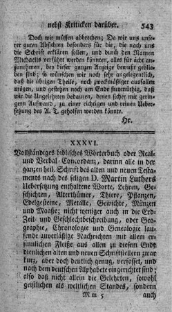 Vollständiges biblisches Wörterbuch oder Real- und Verbal-Concordanz. T.1.2.