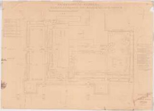Gartenanlage Kriegsschule, Werder: Bepflanzungsplan Gartenanlage am Bauteil Wi 3: Grundriss 1:100