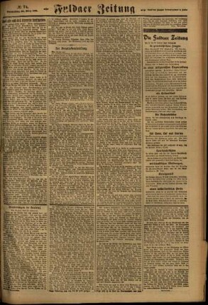 Zweite Ausgabe vom Donnerstag, den 30. März 1922.