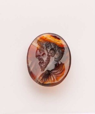 Intaglio mit bärtigem Porträt (Marc Aurel oder Pertinax?), 17.-Anfang 18. Jh.