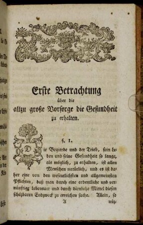 Erste Betrachtung - Vierte Betrachtung
