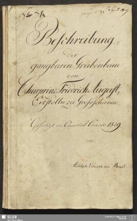 Beschreibung der gangbaren Grubenbaue von Churprinz Friedrich August, Erbstolln zu Großschirma - 18.6835 4.