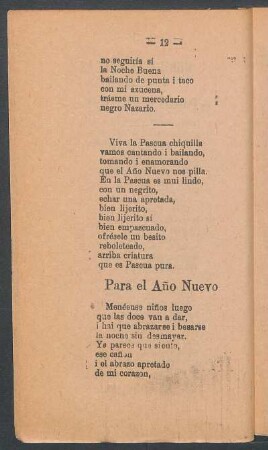 Para el Año Nuevo