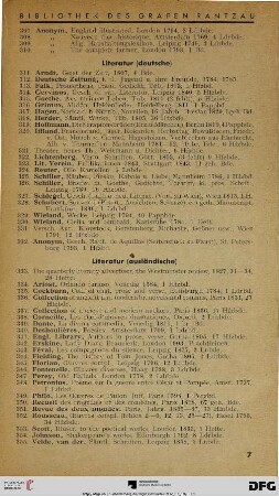 Literatur (deutsche) (Nr. 311-332)