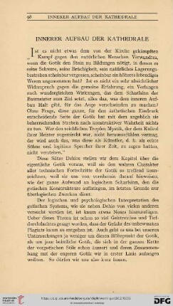Innerer Aufbau der Kathedrale