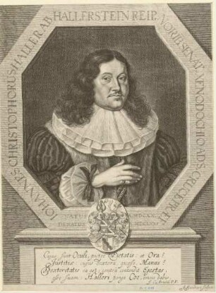 Hans Christof Haller, Ratsherr und Pfleger von Heilig-Kreuz; geb. 1620; gest. 1671