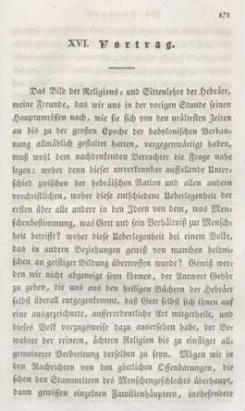 171-181 XVI. Vortrag