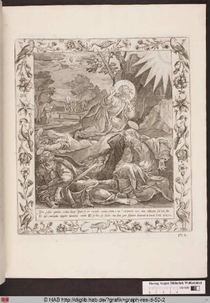 Christus und die schlafenden Jünger im Garten Gethsemane.