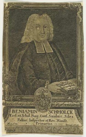 Bildnis des Beniamin Schmolck