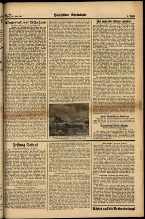 Zweite Ausgabe vom Freitag, den 30. Mai 1941.