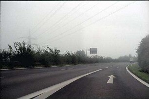 Ausfahrt aus Tangente (Stuttgart Richtung Nürtingen)