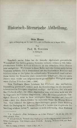 Otto Hesse.