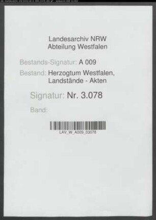 Rezesse und Quittungen des Kurfürsten Clemens August für die von dem Landpfennigmeister Caspar Anton Honcamp gezahlten Subsidiengelder 1731/1737 und 1737/1739