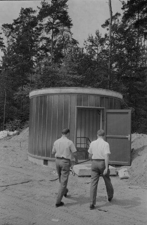 Bau des Wasserwerks Hardtwald.