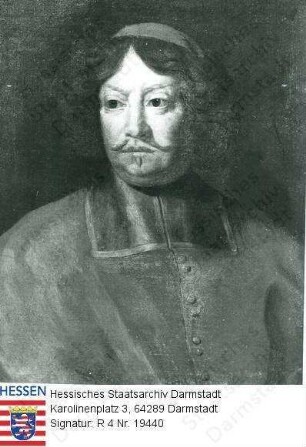 Friedrich Landgraf v. Hessen-Darmstadt, Fürstbischof v. Breslau (1616-1682) / Porträt in Ornat, Brustbild