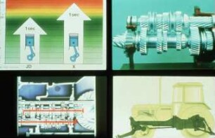 Übersicht: Traktor, Antriebs- und Anbausystem, Getriebe