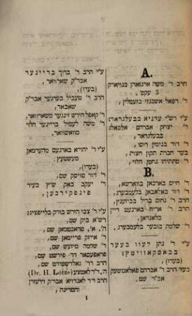 Reschima schel schemot .... 3 = 1867/68 (1868)